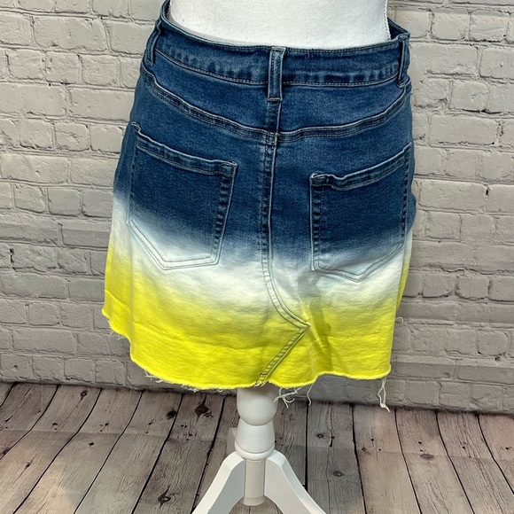 WILD FABLE Dip Dye Jean Skirt - Picture 3 of 3